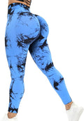 DIBAOLONG Womens High Waist Yoga Pants Cutout Ripped Tummy Control Workout Running Yoga Skinny Leggings