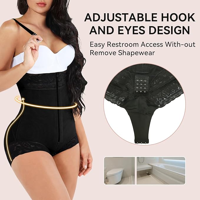 Shapewear for Women Tummy Control Fajas Colombianas Body Shaper Butt Lifter Compression Garment Open Bust Bodysuit