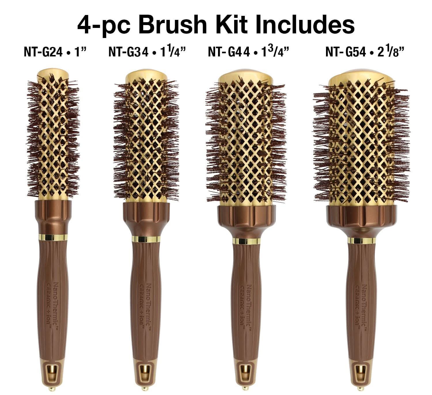 NanoThermic PowerGrip Thermal Brush 2 1/8 Inch Salon Styling