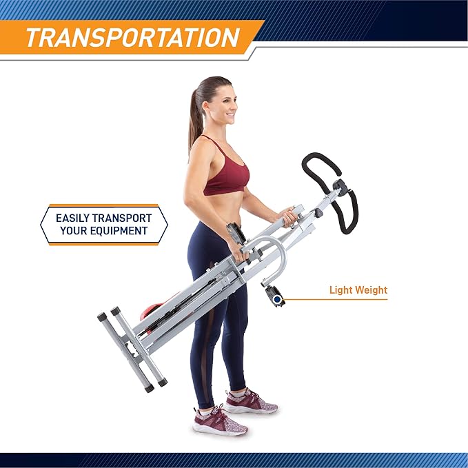 Marcy Squat Rider Machine for Glutes and Quads Workout XJ-6334, Silver & Black