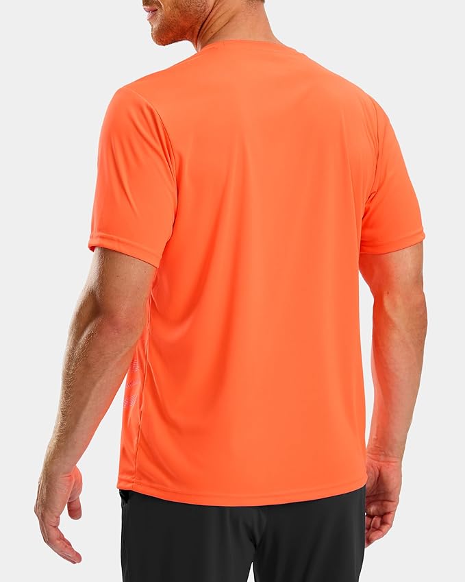 Men's Quick Dry Athletic Workout T-Shirt with Moisture Wicking Tech