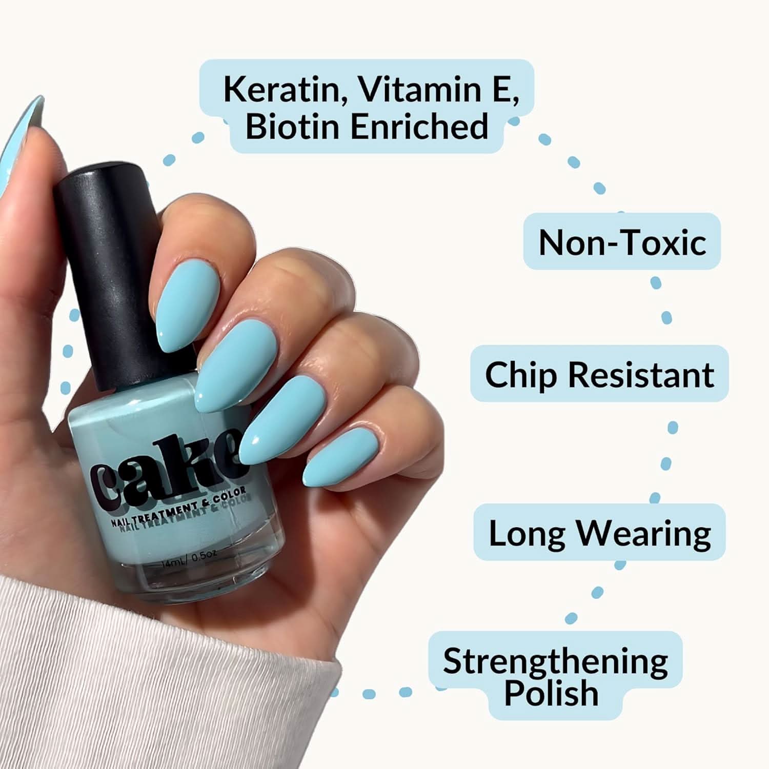Nail Strengthening Polish - Perfect Day at CoCo Cay, Non-Toxic