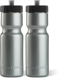 50 Strong Sports Water Bottles – Reusable 22 oz BPA-Free Plastic Bottles with Pull Top Cap – Made in USA – Top Rack Dishwasher Safe – Fits Most Bike Cages Brand