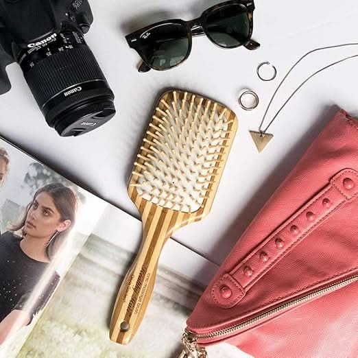 Eco-Friendly Bamboo Ionic Massage Hair Brush - HH-4