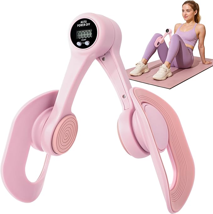 Thigh Master, Pelvic Floor Strengthening Device with Display Counter Hip Trainer Kegel Exerciser, Leg Inner Thigh Trainer Pelvic Floor Muscle Trainer, Thigh Exercise Workout Equipment for Home