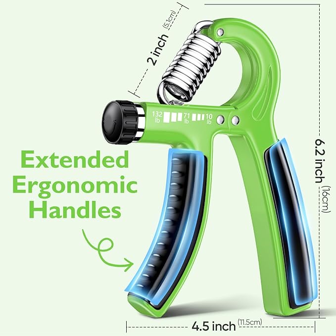 FitBeast Grip Strengthener Forearm Strengthener, Adjustable Hand Grip Strengthener for Strength Training & Rehabilitation, 10-132 lbs Resistance, Ideal for Athletes and Physical Therapy (1 Piece)