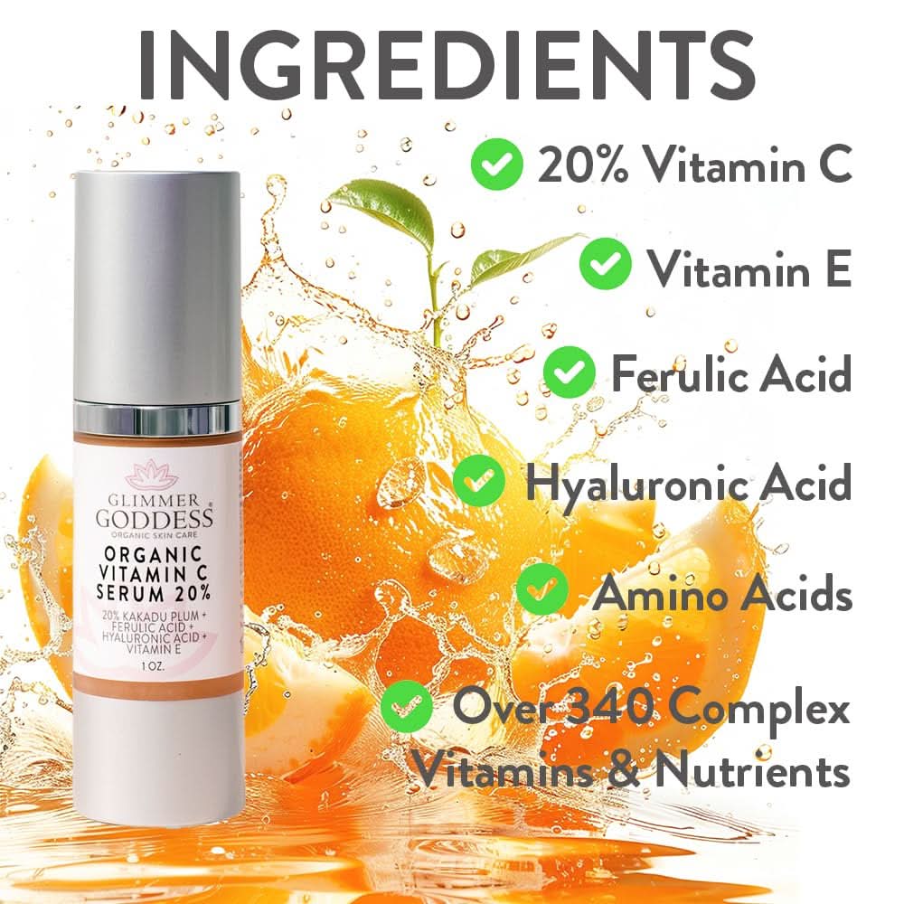 20% Vitamin C Firm & Glow Serum with Hyaluronic Acid