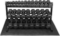 WF Athletic Supply Rubber Encased Hex Dumbbells with Rubber Grip Contoured Handle for Muscle Toning, Strength Building & Full Body Workout