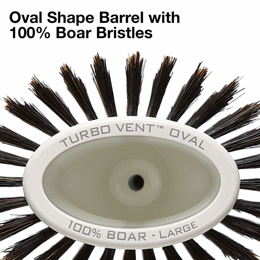 Ceramic Ion Turbo Vent Round Hair Brush with 100% Boar Bristles
