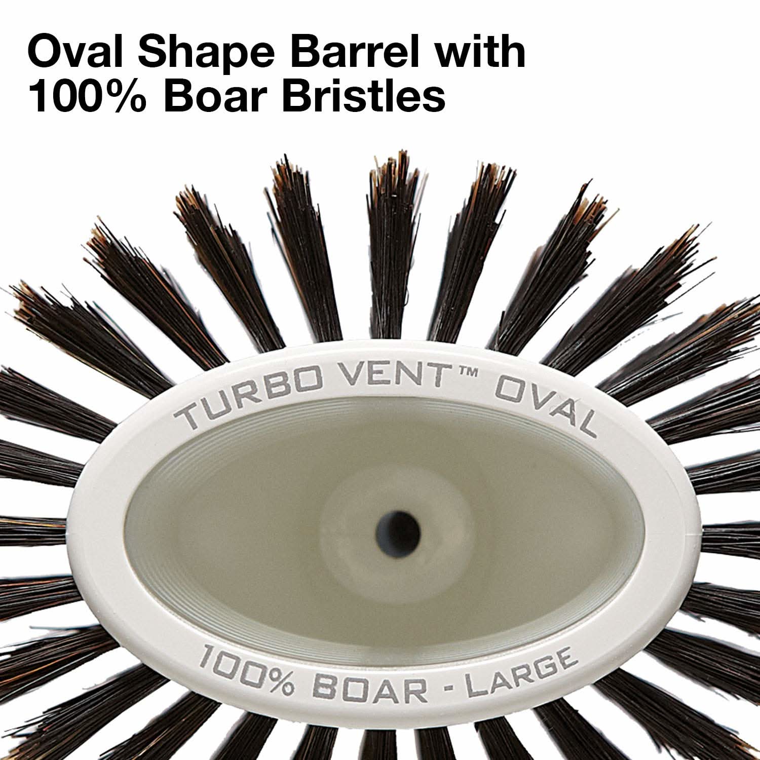 Ceramic Ion Turbo Vent Round Hair Brush with 100% Boar Bristles