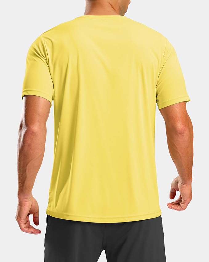 Men's Quick Dry Athletic Workout T-Shirt with Moisture Wicking Tech