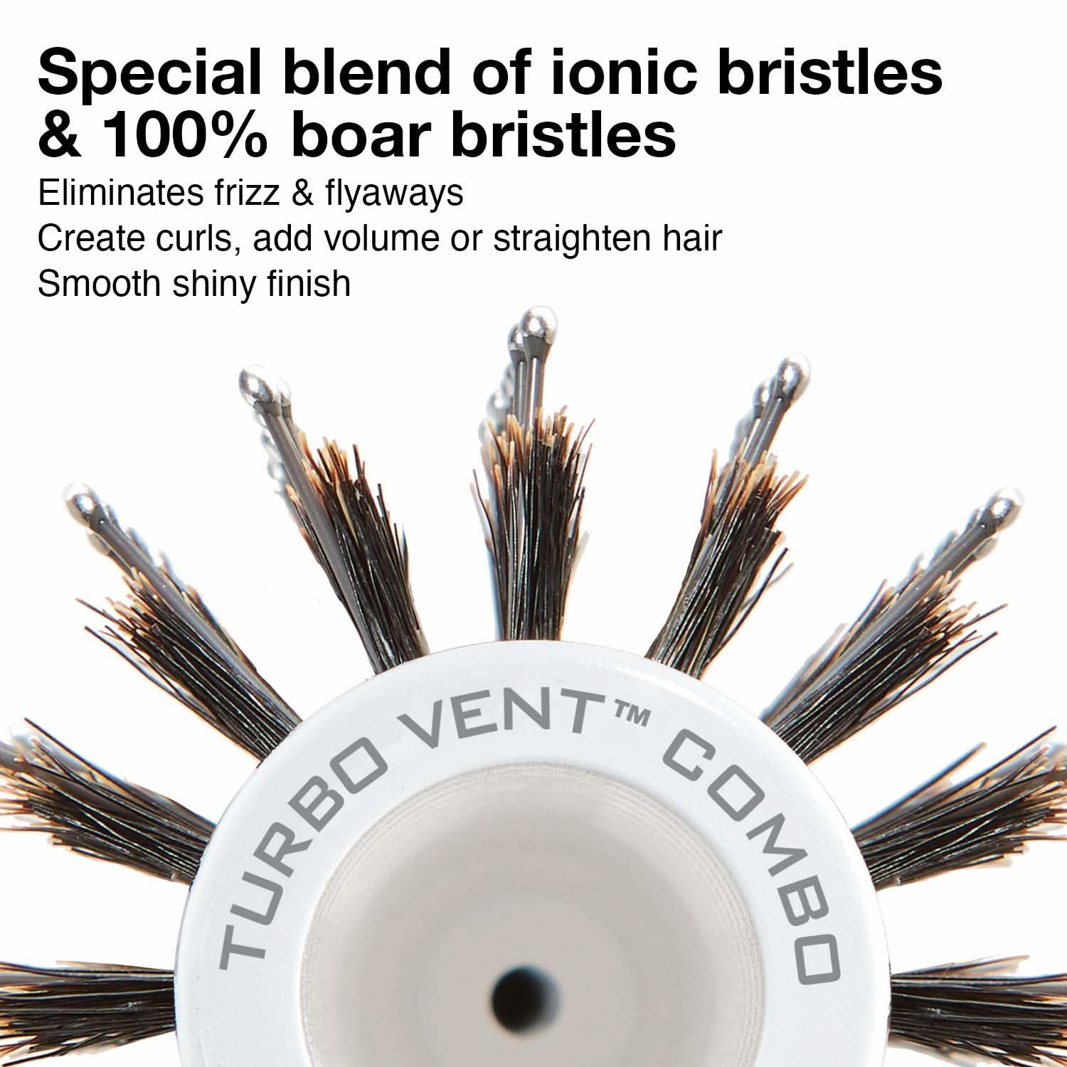 Turbo Vent Ceramic Ion Combo Hair Brush 2 1/2-inch