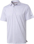 Men's Ironwave Fitness striped moisture-wicking performance golf polo shirt