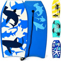 KOTEK 33/37/41 Inch Body Board with Wrist Leash, EPS Core, Dual Channel, HDPE Slick Bottom, Bodyboard for All Skill Levels & Wave Conditions