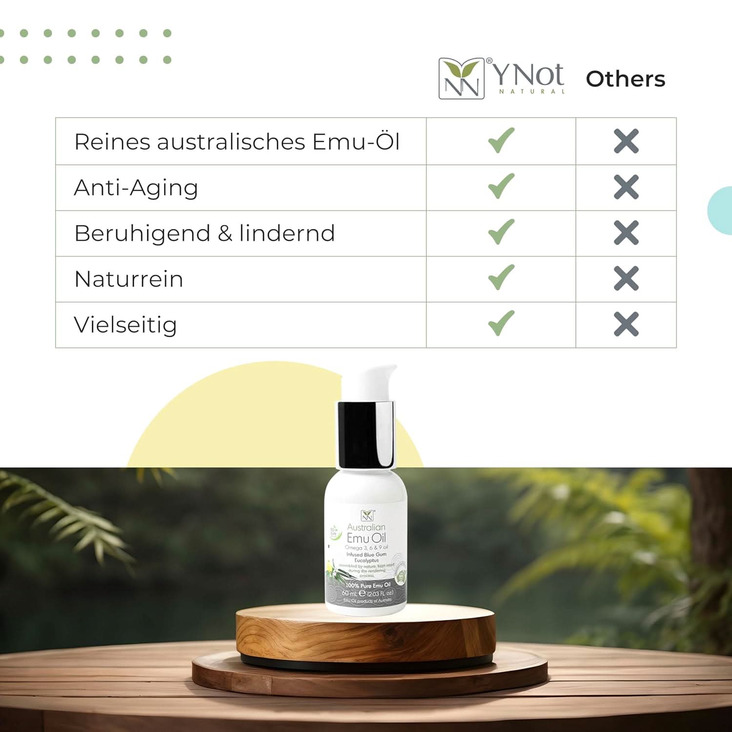Australian Emu Oil Infused with Blue Gum Eucalyptus, 60ml