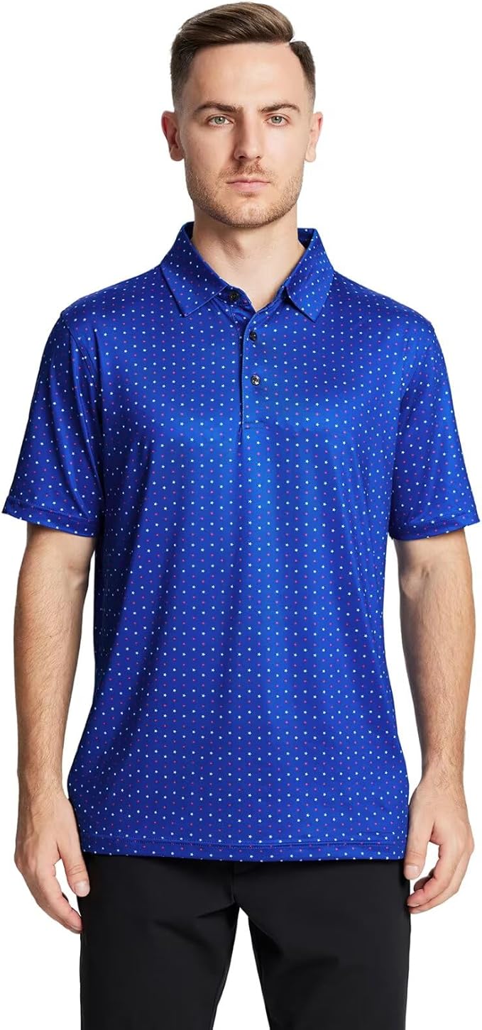 Men's Performance Golf Polo - Lightweight Moisture Wicking Dry Fit