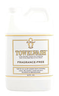 Bottle of Le Blanc Fragrance-Free Towel Wash 64 oz for bath linens