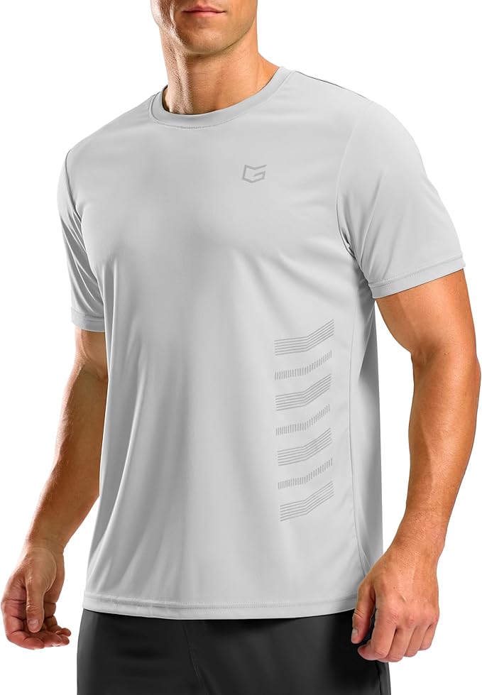 Men's G Gradual light grey minimalist workout top