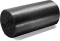 A smooth, medium-firm round PE foam roller used for yoga and stretching exercises