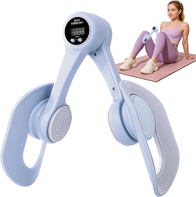 Thigh Master, Pelvic Floor Strengthening Device with Display Counter Hip Trainer Kegel Exerciser, Leg Inner Thigh Trainer Pelvic Floor Muscle Trainer, Thigh Exercise Workout Equipment for Home