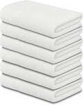 CH White Bath Towels Bulk - 22 x 44 Inches, 100% Cotton Economy Light Weight Towels for Commercial Use - Quick Dry, Ultra-Soft, and Absorbent Bulk Towels (6 Pack)