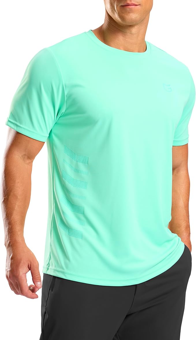 Men's Quick-Dry Athletic Short Sleeve Running & Workout Gym Shirt