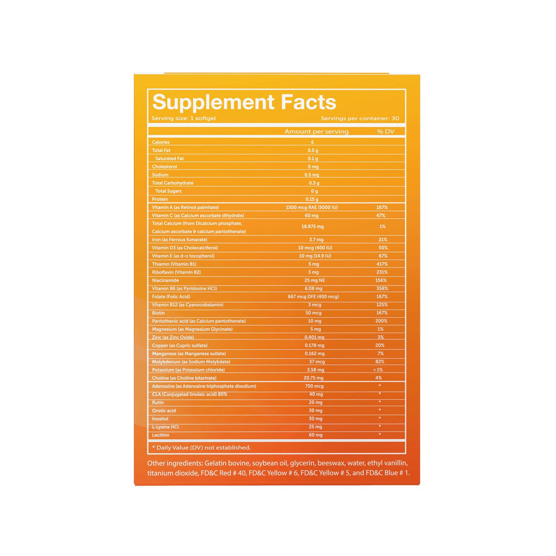 Multivitamin & Multimineral Supplement with 28 Nutrients, 30 Count