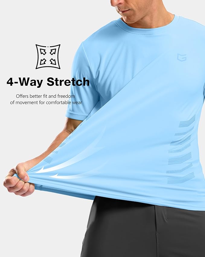 Men's Breathable Athletic Gym Shirt for Running and Training