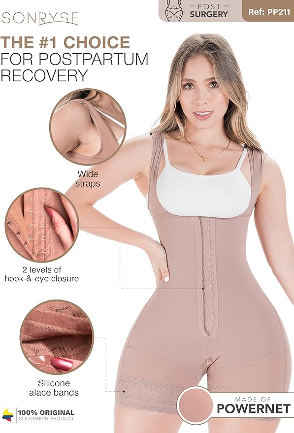 Sonryse Tummy Tuck Compression Garment for Women Fajas Colombianas Reductoras y Moldeadoras Stage 2 Faja