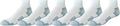 Amazon Essentials Men's Athletic Ankle Socks, Breathable, Cotton Blend, Cushioned, 6 Pairs