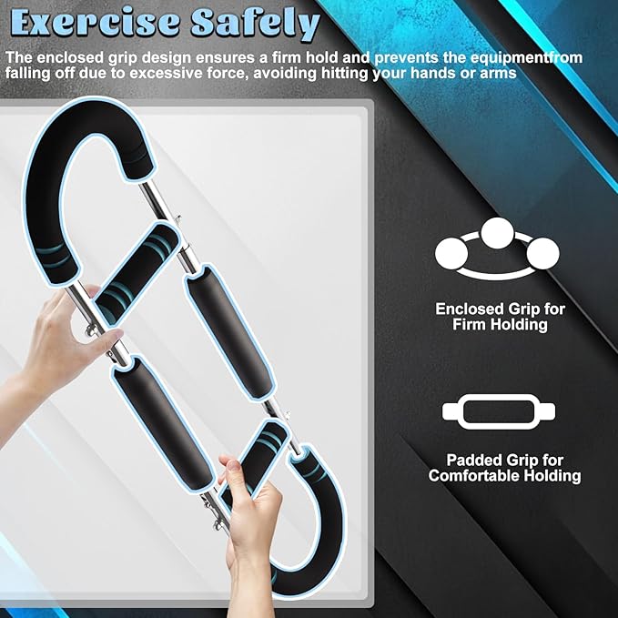Twister Arm Trainer,Adjustable Resistance Bar for Full Body Workout, Arm Strengthener for Men & Women, Fitness Equipment for Strength Training