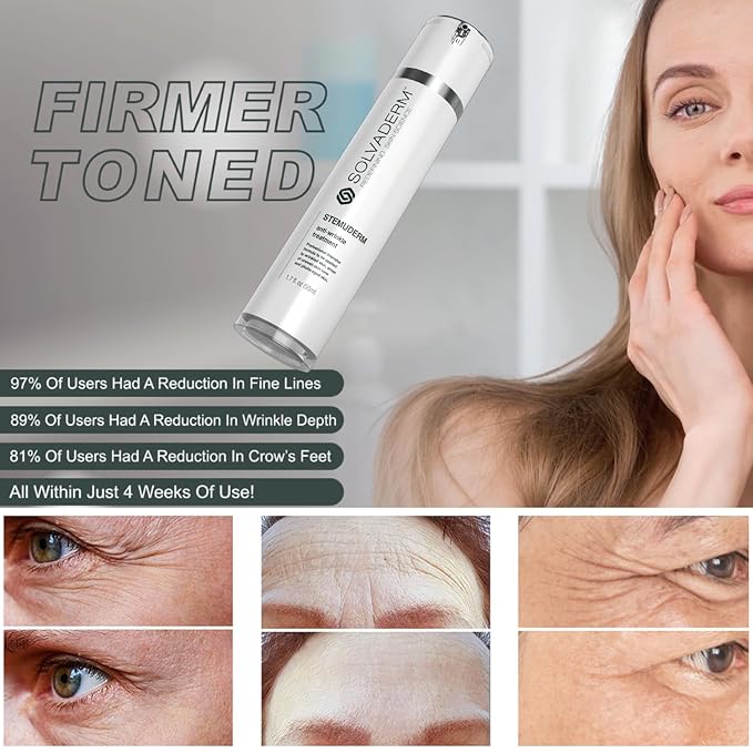 Stemuderm Face & Eye Cream - Anti Aging Skincare - Daily Moisturizer for Fine Lines, Wrinkles & Eyebags - Supports Production of Collagen & Elastin - Organic Stem Cell Complex - 1.7 oz (Pack of 2)