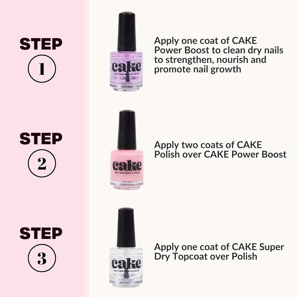 Love Shack Nail Strengthening Polish - Baby Pink Non-Toxic Formula