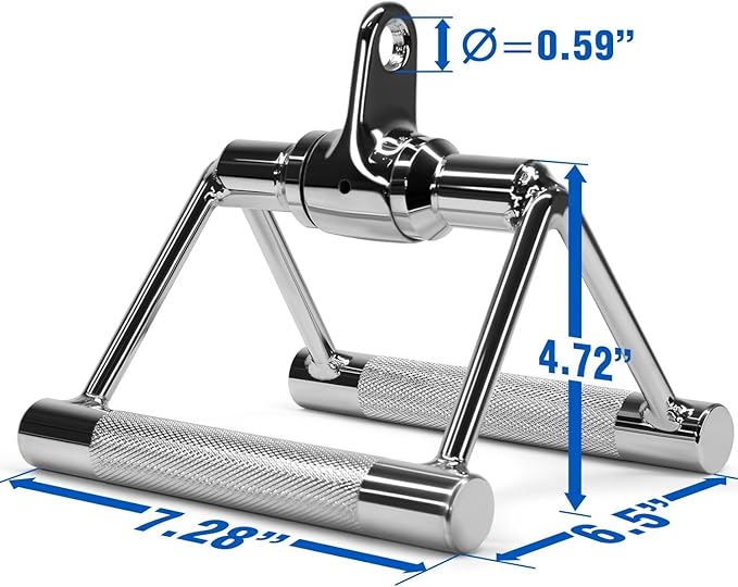 Yes4All Tricep Press Down Cable Machine Attachment Set, LAT Pulldown Attachment, Cable Machine Accessories for Home Gym
