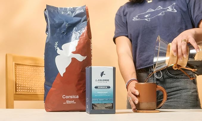 La Colombe Corsica Dark Roast Whole Bean Coffee - 12 Ounce, 4 Pack - Notes of Baker's Chocolate, Red Wine & Spices - Full-Bodied, Chocolatey, Roasty Coffee Beans