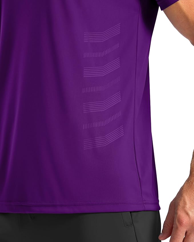 Men's Quick-Dry Athletic Short Sleeve Running & Workout Gym Shirt