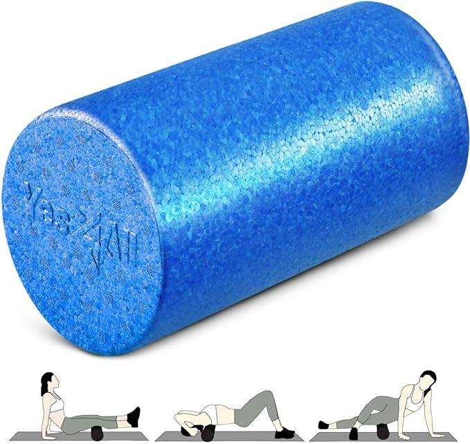 Firm EPP foam roller for stretching, core exercise, and physical therapy muscle recovery