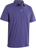 Men's Ironwave Fitness striped short sleeve performance golf polo shirt