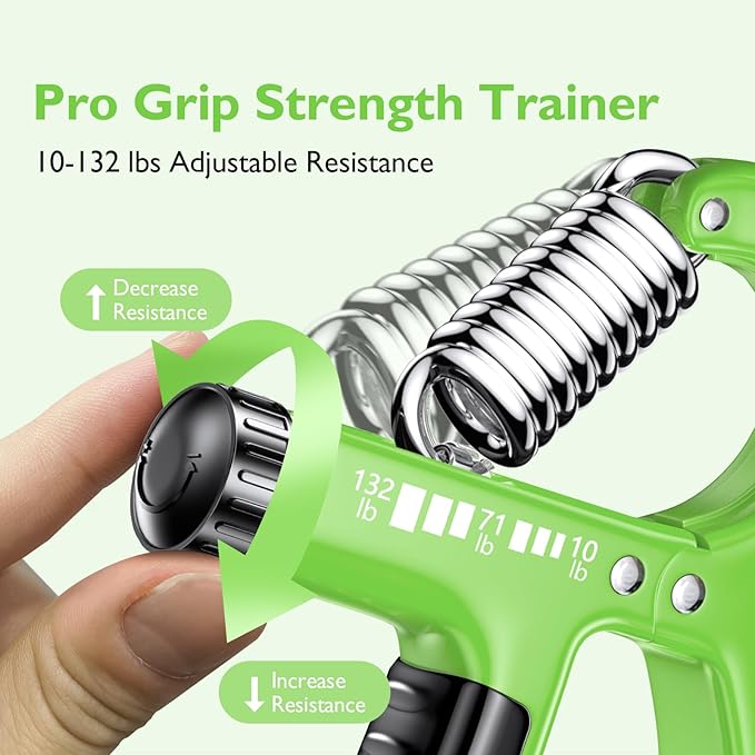 FitBeast Grip Strengthener Forearm Strengthener, Adjustable Hand Grip Strengthener for Strength Training & Rehabilitation, 10-132 lbs Resistance, Ideal for Athletes and Physical Therapy (1 Piece)