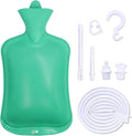 Coffee Enema Bag Kit, Douche Bag Combination Kit for Men and Women 5ft PVC Hose, 2L Capacity Water Colon Detox Cleanse Kit (Green, 2L)