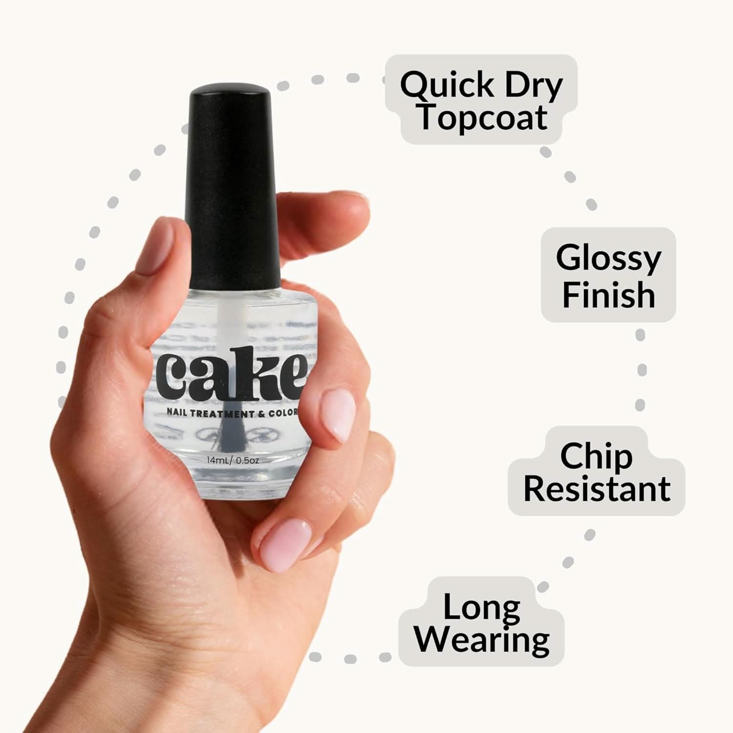 Super Dry Quick Dry Top Coat Nail Polish, High-Gloss Finish