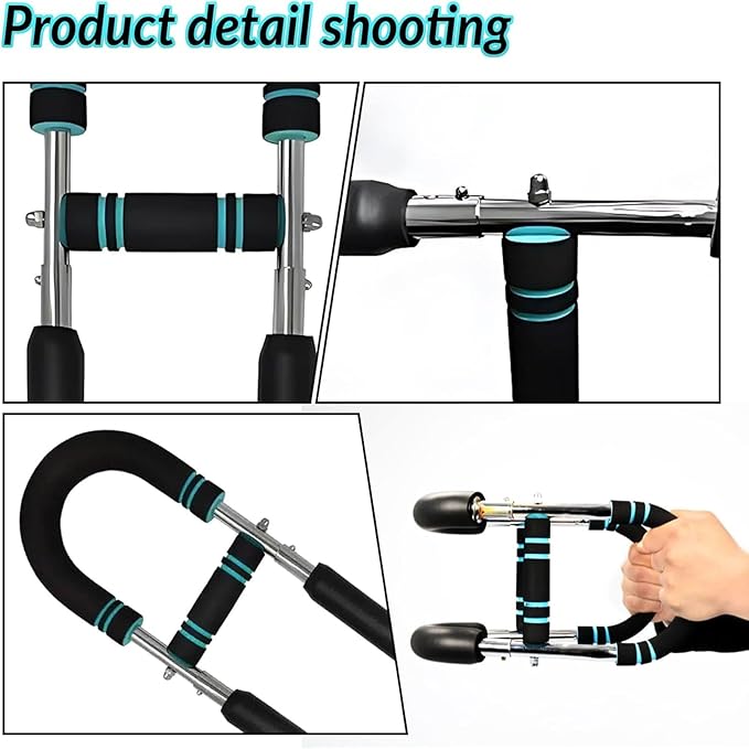 Twister Arm Trainer, 40-100 Lb Adjustable Power Twister Bar, Chest Shoulder Arm Workout Equipment, Portable Shoulder Strength Exerciser Machine for Fitness People