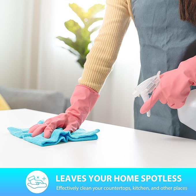 Microfiber Cleaning Cloth, Pack of 15, Lint Free, Absorbent, Streak Free, Non-Abrasive, Reusable and Washable，Cleaning Towels with 5 Color Assorted,11.5"X11.5"(Green/Blue/Yellow/Pink/Grey)