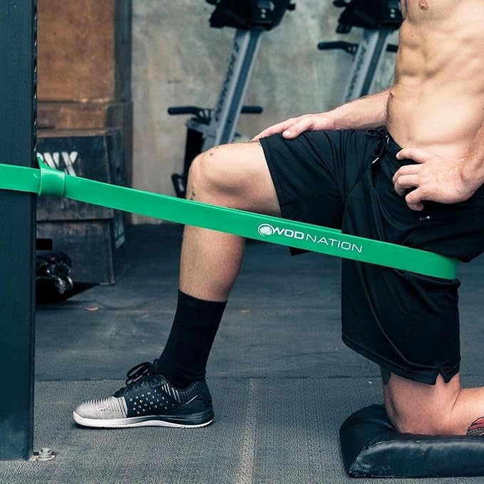 WOD Nation Pull Up Assistance Bands (10-175lbs Band) - Best for Pullup Assist, Chin Ups, Resistance Bands Exercise, Stretch, Mobility Work & Serious Fitness - 41 inch Straps