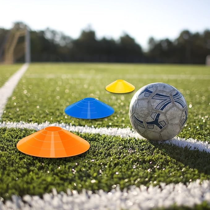 60/120 Pack Agile Soccer Cones with Portable Bags & Brackets,Sports Cones,Cone Sport,Agile Soccer Cones Used for Football Training…