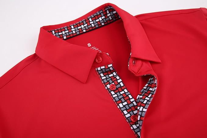 Men's Moisture-Wicking Golf Polo Shirt - Quick-Dry Performance Fit
