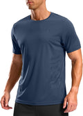 Men's G Gradual navy blue workout t-shirt with moisture-wicking fabric