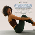 Lindywell Pilates Yoga Workout Mat Non Slip 6mm, 8mm, 10mm Thick - 6ft x 26in