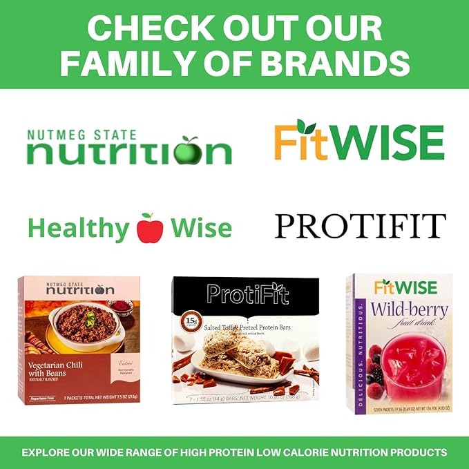 PROTIFIT - High Protein Wafer Bar, 15g Protein, Low Calorie, Low Carb, Low Fat, Trans Fat Free, Cholesterol Free, Ideal Protein Compatible, 5 Servings Per Box (Mocha)