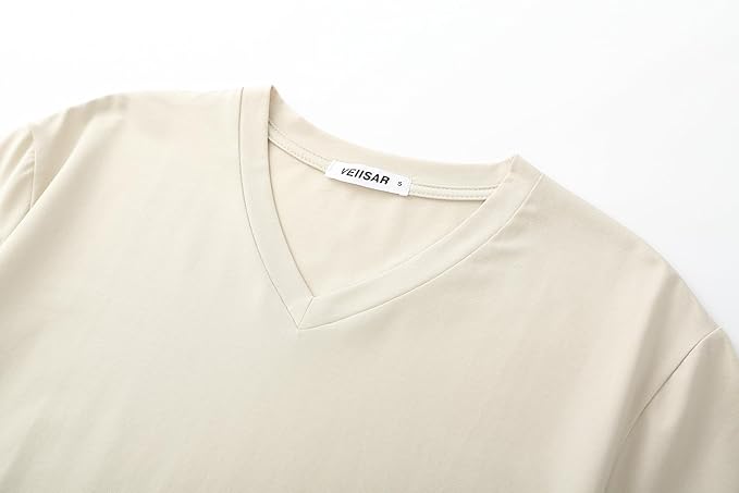 Men’s Modern Fitted V-Neck T-Shirt Premium Comfort Undershirt